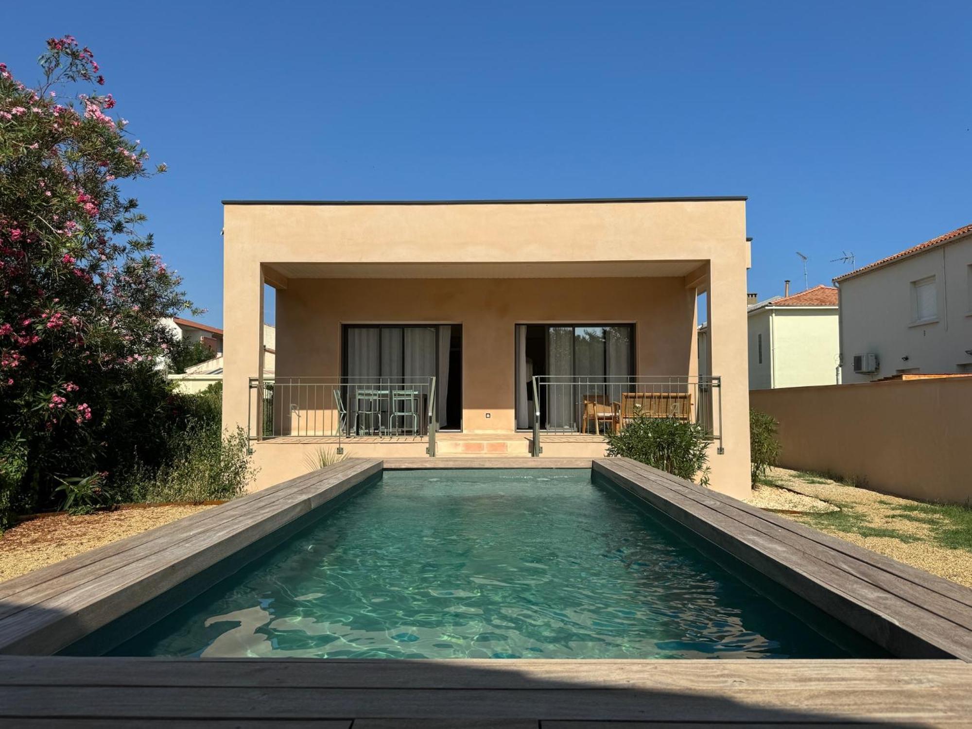 Villa Familiale Avec Piscine Hyper Centre Valras-Plage Kültér fotó